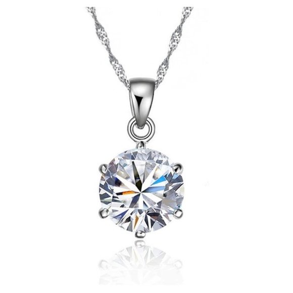 NEW ❤️ 925 Sterling Silver Necklace And Earrings Bundle Set - Picture 3 of 3